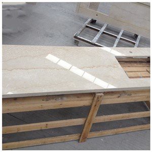 Beige Marble Kitchen Countertops