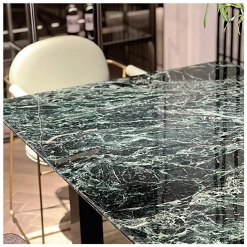 Amonize espas ak Tab Verde Alpi Marble
