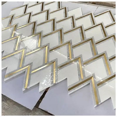 Chevron Marble mozayik mozayik