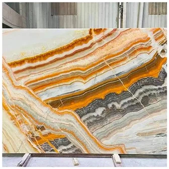 Sou entènèt jwèt Rainbow Onyx Slab