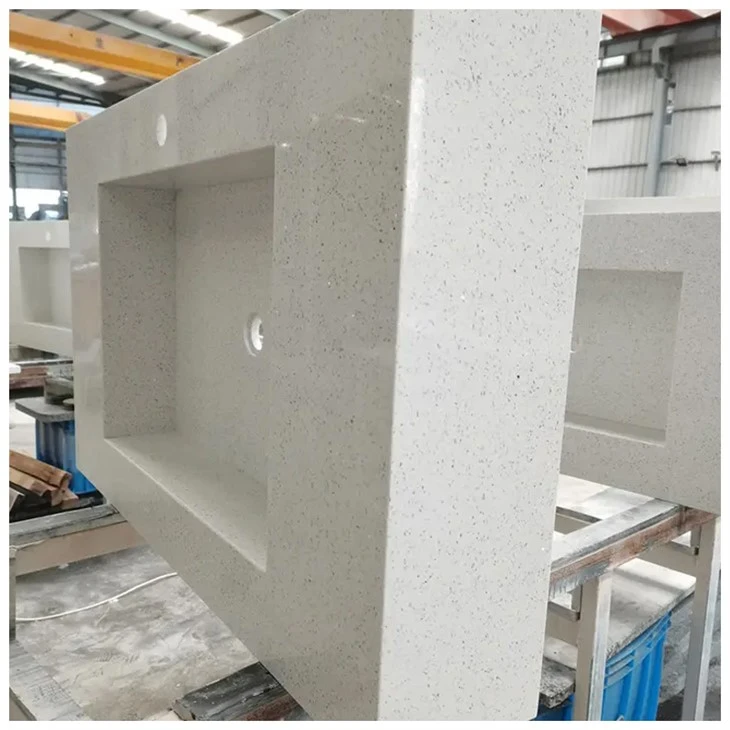 Quartz Vanity Top With Integrated Sink