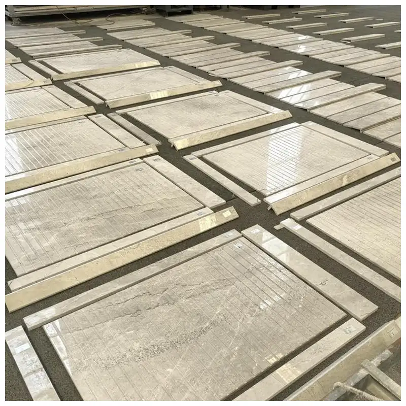 Castle Grey Marble Shower Floor Tiles