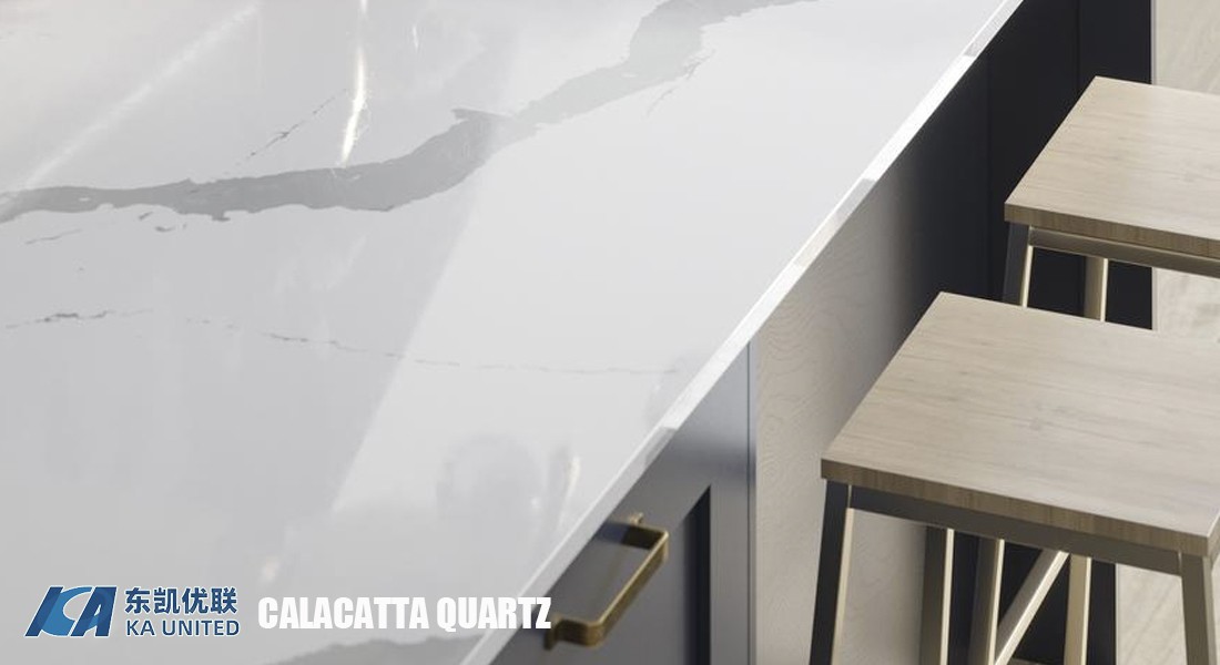 Calacatta White Quartz Stone Countertops and Tables KA UNITED Calacatta White Quartz Stone Countertops and Tables KA UNITED