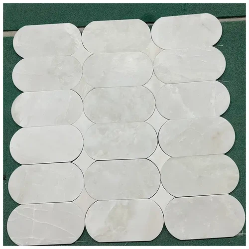Namibia Rhino Marble Oval Shape Mosaic Tiles Namibia Rhino Marble Oval Shape Mosaic Tiles