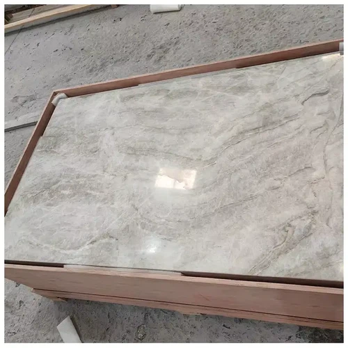 Taj Mahal Quartzite Low Plinth Side Tables Taj Mahal Quartzite Low Plinth Side Tables