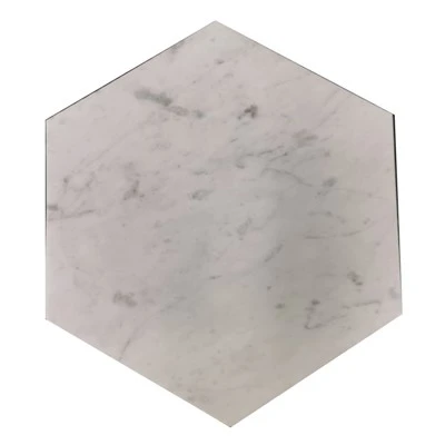 8'' Carrara Marble Egzagòn mozayik