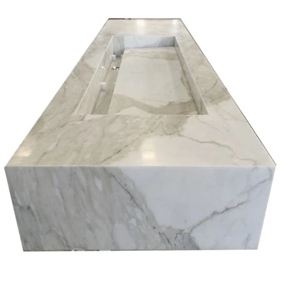 Calacatta Gold Marble Floating Lavabo