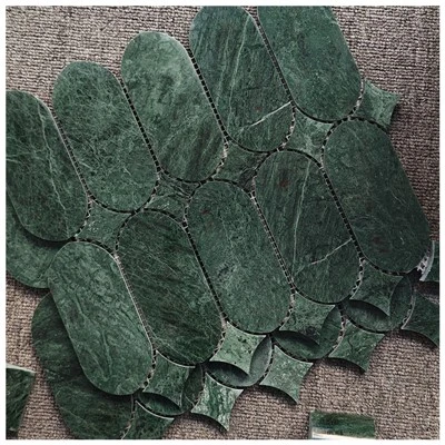 Verde Gwatemala Marble long oval mozayik mozayik