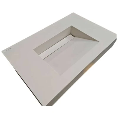 White Quartz entegre Basen